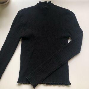 Black mock neck long sleeve